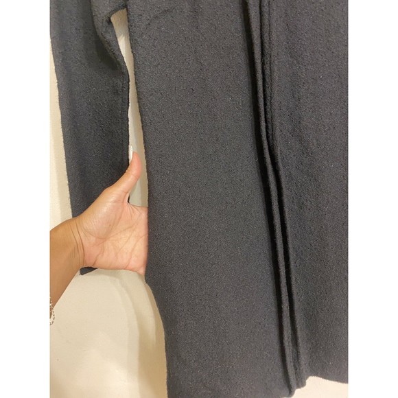 LISA PERRY New York Black Seamed Felted Wool Crepe Shift Dress Size 2 / XS/Small - Picture 4 of 6